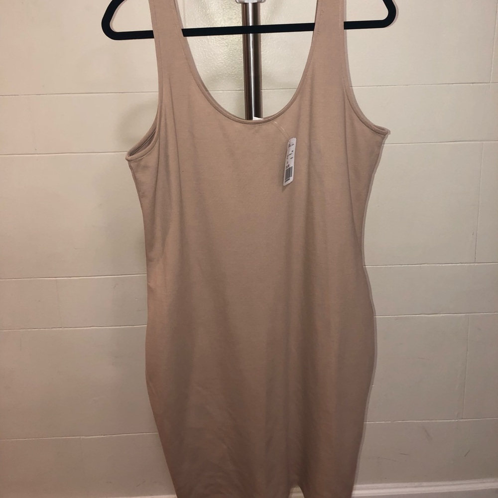 Tan stretchy dress